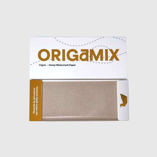Origamix Cigno – Papel de liar de cáñamo con filigrana (King Size Slim)