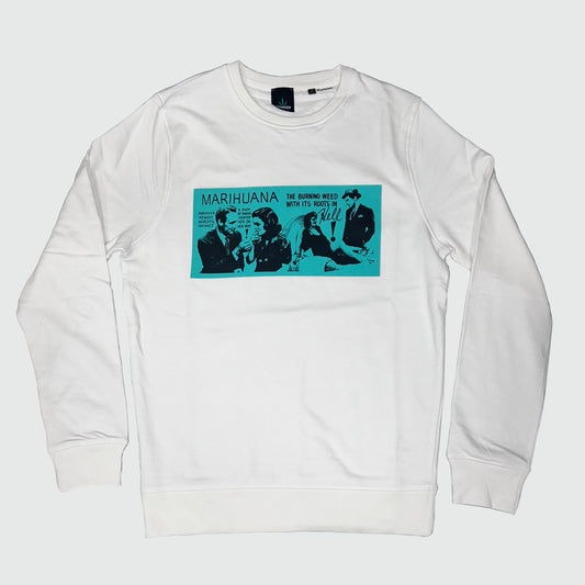 Sudadera blanca Old Comic - Edición Limitada