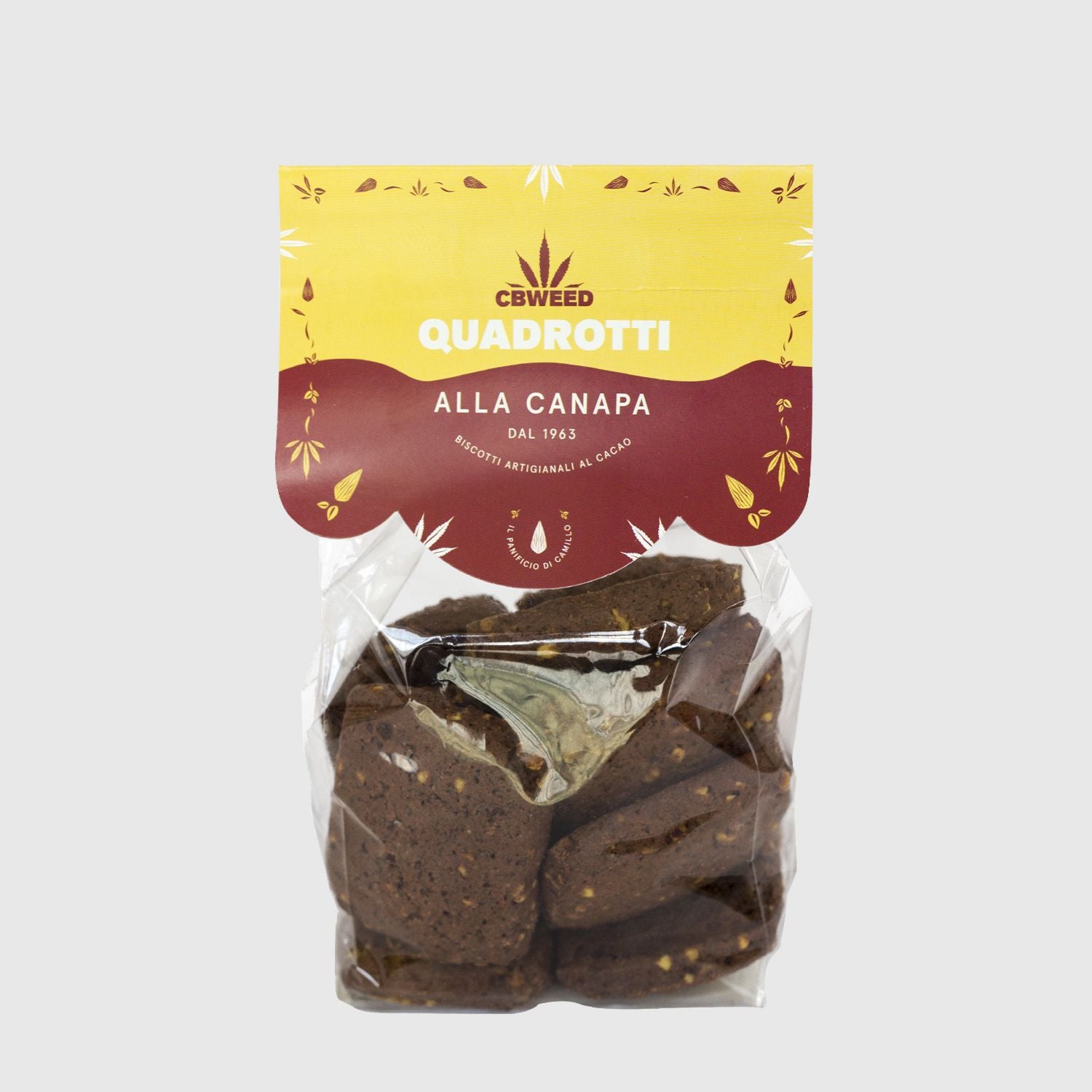 Quadrotti de chocolate - Galletas con cáñamo