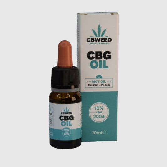 Aceite de CBG y CBD (10% y 5%) | MCT: Aceite de coco