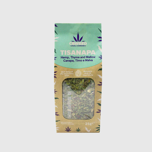 Infusión de cáñamo, tomillo y malva