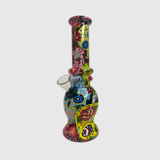 Mini Bong de vidrio con calaveras