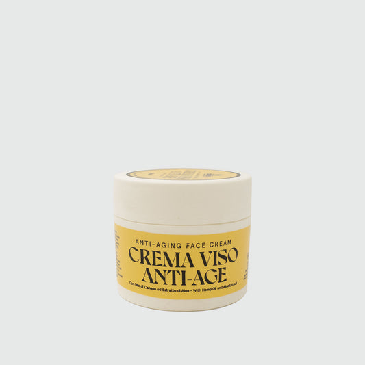 Crema facial de cáñamo antiedad