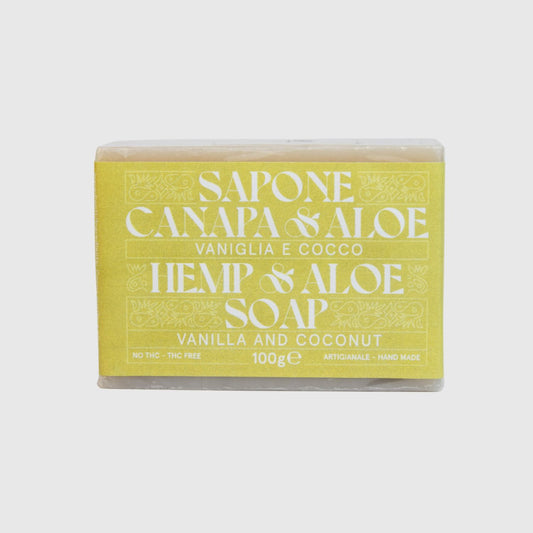 Jabón de Cáñamo y Aloe  con  Coco Y Vainilla
