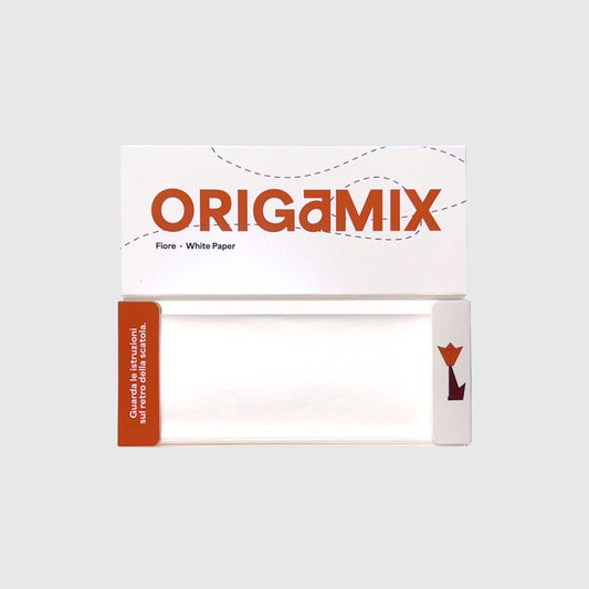 Origamix Fiore – Papel de liar de arroz blanco liso (King Size Slim)
