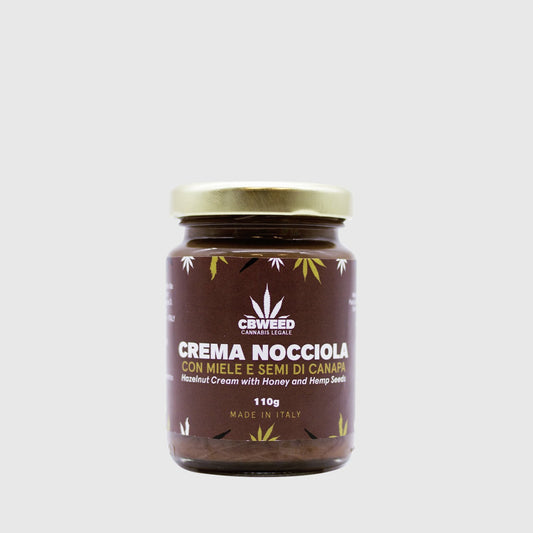 Crema de chocolate y avellanas para untar con cáñamo